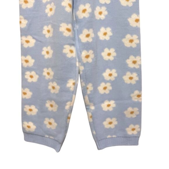 Altar’d State Knit Periwinkle Daisy Sweater Jogger Pants New with Tags Large - Picture 9 of 13